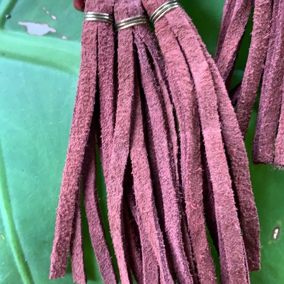 Free People Beaded Fringe Boho Earrings - Picture 2 of 2
